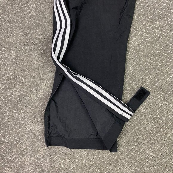 Vintage Y2K Adidas Windbreaker Pants Men's XL Track Crinkle Ankle Zip Nylon - Picture 4 of 12